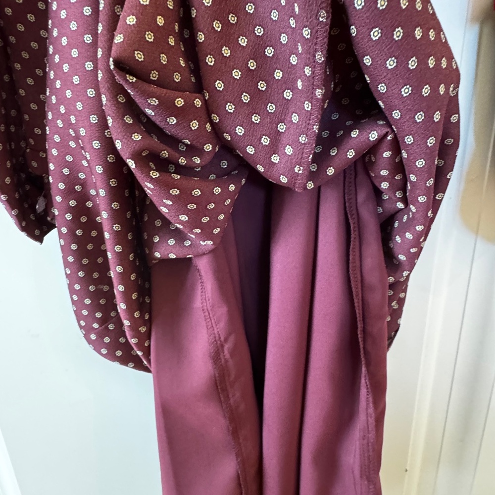 Vince Camuto maroon dress- size 10 - Picture 8 of 10